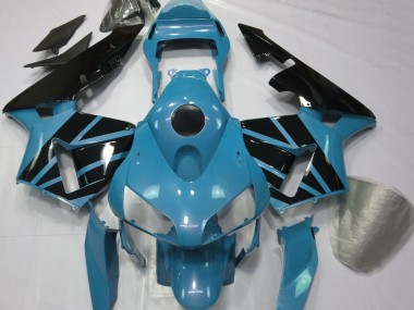 2003-2004 Hellblau & Schwarz Glänzend Honda CBR600RR Motorrad Verkleidung