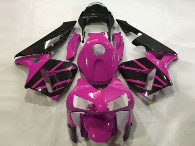 2003-2004 Hot Pink & Schwarz Glänzend Honda CBR600RR Motorrad Verkleidung
