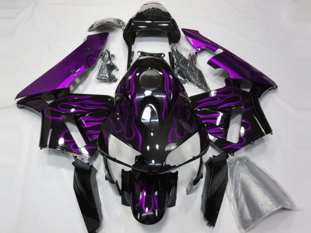 2003-2004 Lila Flamme Honda CBR600RR Motorrad Verkleidung 2003-2004 Lila Flamme Honda CBR600RR Motorrad Verkleidung