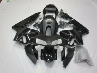 2003-2004 Matt Schwarz / Glanz Honda CBR600RR Motorrad Verkleidung