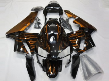 2003-2004 Orange Flamme Honda CBR600RR Motorrad Verkleidung