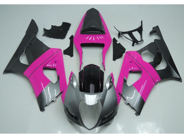2003-2004 Rosa Silber & Schwarz Suzuki GSXR 1000 Motorrad Verkleidung