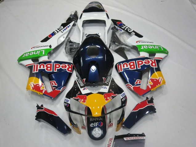 2003-2004 Rot Bull-Design Honda CBR600RR Motorrad Verkleidung 2003-2004 Rot Bull-Design Honda CBR600RR Motorrad Verkleidung