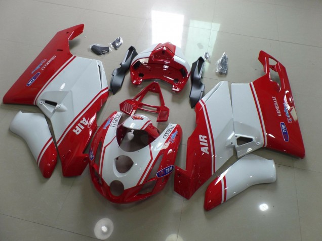 2003-2004 Rot & Weiß Ducati 749 999 Motorrad Verkleidung 2003-2004 Rot & Weiß Ducati 749 999 Motorrad Verkleidung