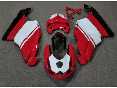 2003-2004 Rot Glänzend & Weiß Ducati 749 999 Motorrad Verkleidung