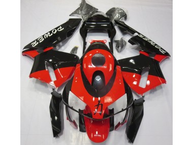 2003-2004 Rot Glänzend Power-Design Honda CBR600RR Motorrad Verkleidung