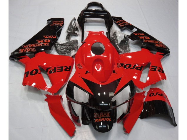 2003-2004 Rot Glänzend Repsol Honda CBR600RR Motorrad Verkleidung 2003-2004 Rot Glänzend Repsol Honda CBR600RR Motorrad Verkleidung