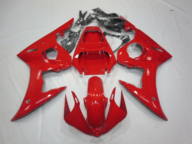 2003-2004 Rot Glänzend Yamaha R6 Motorrad Verkleidung