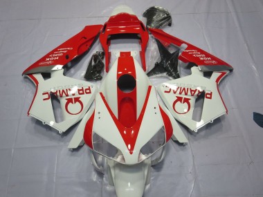 2003-2004 Weiß & Rot Pramac Honda CBR600RR Motorrad Verkleidung