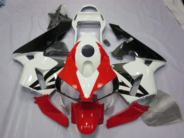 2003-2004 Weiß Rot & Schwarz Honda CBR600RR Motorrad Verkleidung 2003-2004 Weiß Rot & Schwarz Honda CBR600RR Motorrad Verkleidung