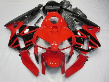 2003-2004 Rot & Schwarz OEM-Stil Honda CBR600RR Motorrad Verkleidung