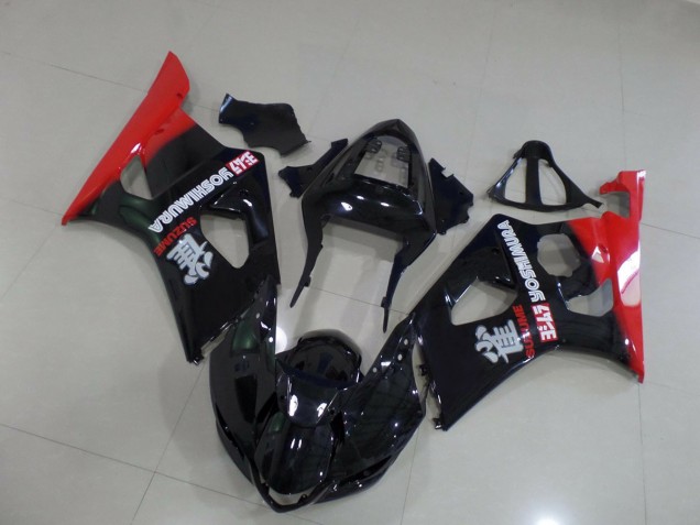 2003-2004 Rot & Schwarz Suzuki GSXR 1000 Motorrad Verkleidung