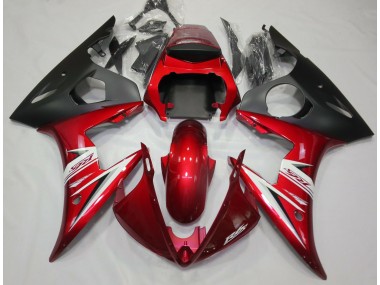 2003-2004 Rot & Weiß Yamaha R6 Motorrad Verkleidung