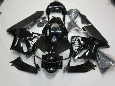 2003-2004 Schwarz Glänzend Sonderdesign Honda CBR600RR Motorrad Verkleidung