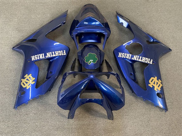 2003-2004 Tiefes Blau Kawasaki ZX6R Motorrad Verkleidung