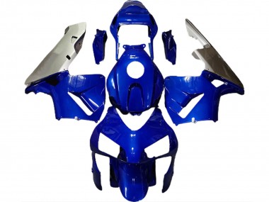 2003-2004 Tiefes Blau & Silber Honda CBR600RR Motorrad Verkleidung