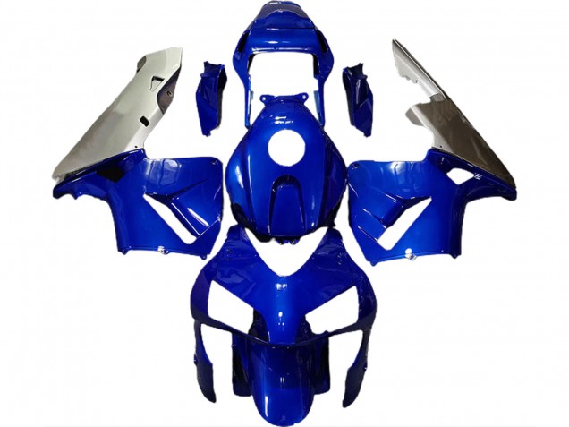 2003-2004 Tiefes Blau & Silber Honda CBR600RR Motorrad Verkleidung 2003-2004 Tiefes Blau & Silber Honda CBR600RR Motorrad Verkleidung