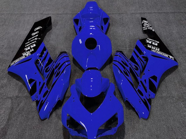 2004-2005 Blau Glänzend Flame Honda CBR1000RR Motorrad Verkleidung