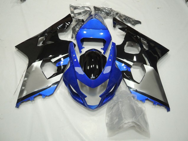2004-2005 Blau Schwarz & Silber Suzuki GSXR 600-750 Motorrad Verkleidung 2004-2005 Blau Schwarz & Silber Suzuki GSXR 600-750 Motorrad Verkleidung