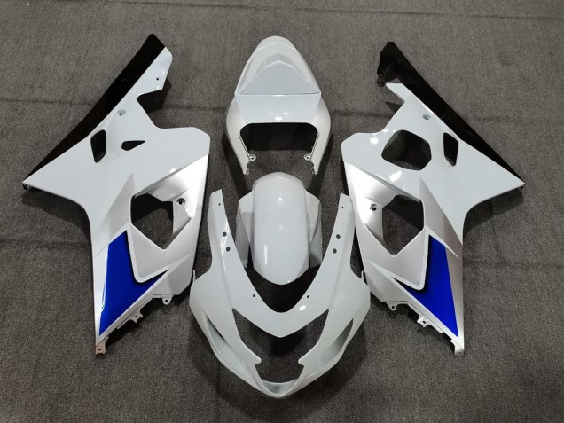 2004-2005 Blauweiß & Silber Stil Suzuki GSXR 600-750 Motorrad Verkleidung 2004-2005 Blauweiß & Silber Stil Suzuki GSXR 600-750 Motorrad Verkleidung