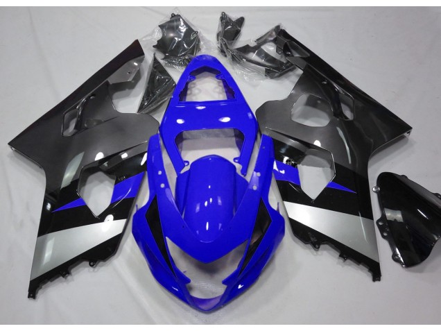 2004-2005 Blau & Silber Suzuki GSXR 600-750 Motorrad Verkleidung