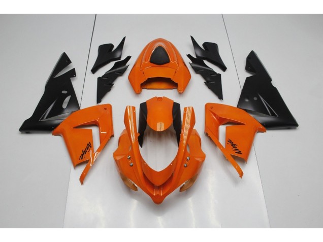 2004-2005 Einfacher Orange Ninja Kawasaki ZX10R Motorrad Verkleidung