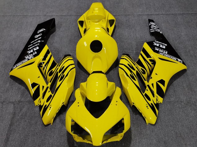 2004-2005 Gelb Schwarz Flamme Honda CBR1000RR Motorrad Verkleidung 2004-2005 Gelb Schwarz Flamme Honda CBR1000RR Motorrad Verkleidung