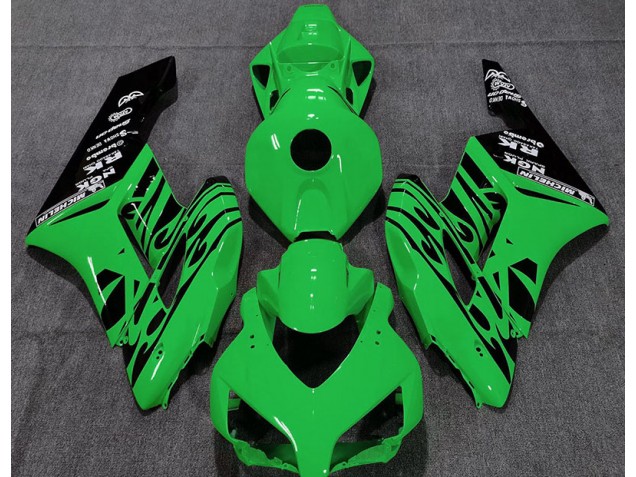 2004-2005 Grün Glänzend Flame Honda CBR1000RR Motorrad Verkleidung 2004-2005 Grün Glänzend Flame Honda CBR1000RR Motorrad Verkleidung