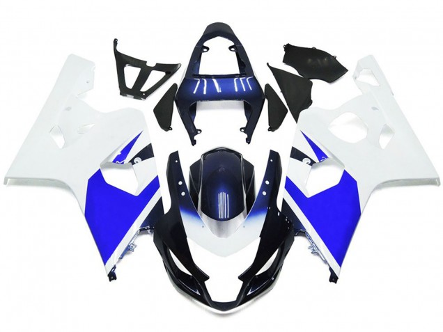 2004-2005 Helles Weiß & Blau Suzuki GSXR 600-750 Motorrad Verkleidung