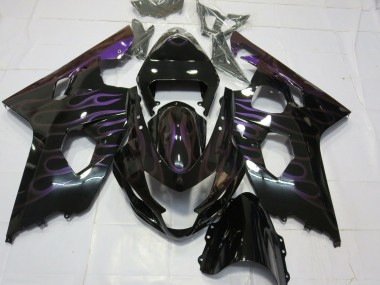 2004-2005 Lila Flamme Suzuki GSXR 600-750 Motorrad Verkleidung