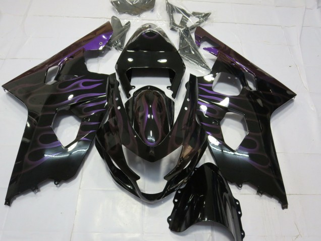 2004-2005 Lila Flamme Suzuki GSXR 600-750 Motorrad Verkleidung