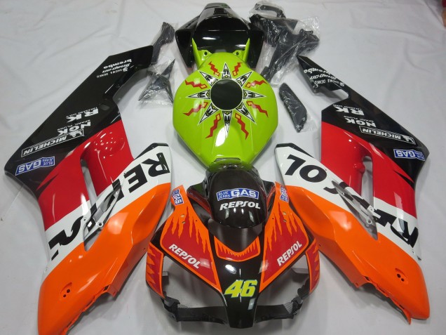 2004-2005 Lime Rossi Repsol Honda CBR1000RR Motorrad Verkleidung 2004-2005 Lime Rossi Repsol Honda CBR1000RR Motorrad Verkleidung