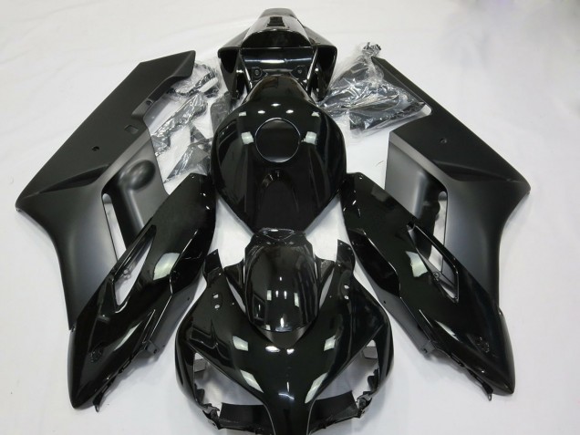2004-2005 Matt & Glänzend Schwarz Honda CBR1000RR Motorrad Verkleidung