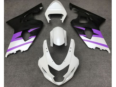2004-2005 Matt Weiß & Lila Suzuki GSXR 600-750 Motorrad Verkleidung