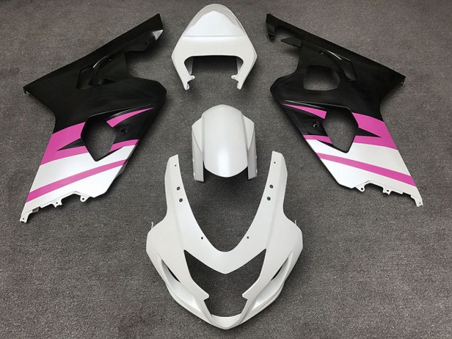 2004-2005 Matt Weiß & Rosa Suzuki GSXR 600-750 Motorrad Verkleidung