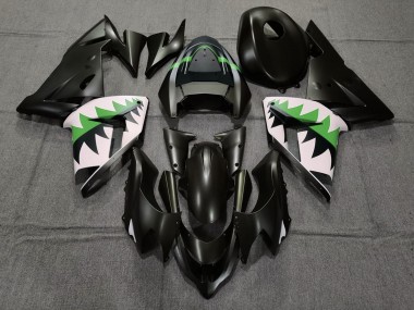 2004-2005 Matt Schwarz & Grün Kawasaki ZX10R Motorrad Verkleidung