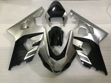 2004-2005 Matt Silber & Schwarz Suzuki GSXR 600-750 Motorrad Verkleidung