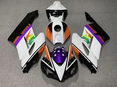 2004-2005 Orange & Lila Flagge Honda CBR1000RR Motorrad Verkleidung