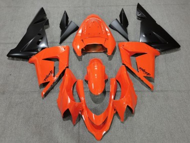 2004-2005 Orange-Schwarz Kawasaki ZX10R Motorrad Verkleidung