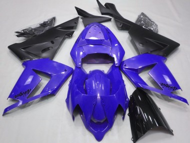 2004-2005 Perlblau & Schwarz Kawasaki ZX10R Motorrad Verkleidung