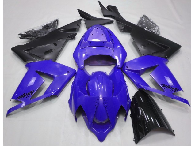 2004-2005 Perlblau & Schwarz Kawasaki ZX10R Motorrad Verkleidung