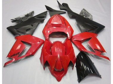 2004-2005 Perlrot & Schwarz Kawasaki ZX10R Motorrad Verkleidung
