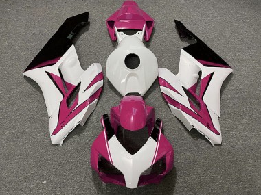 2004-2005 Rosa Weiß & Glanz Schwarz Honda CBR1000RR Motorrad Verkleidung