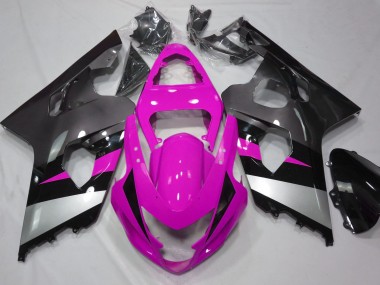 2004-2005 Rosa & Silber Suzuki GSXR 600-750 Motorrad Verkleidung