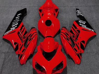 2004-2005 Rot Glänzend Flamme Honda CBR1000RR Motorrad Verkleidung