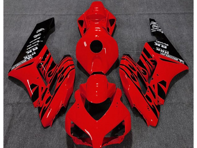 2004-2005 Rot Glänzend Flamme Honda CBR1000RR Motorrad Verkleidung