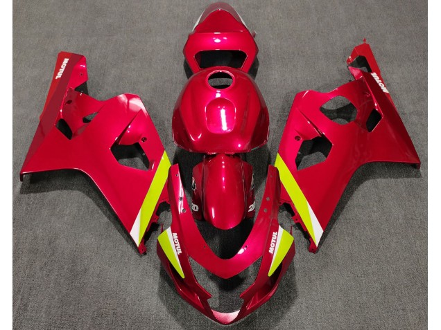 2004-2005 Rot Glänzend Suzuki GSXR 600-750 Motorrad Verkleidung 2004-2005 Rot Glänzend Suzuki GSXR 600-750 Motorrad Verkleidung
