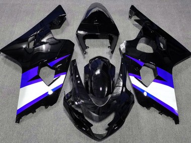 2004-2005 Schwarz Glänzend & Blau Suzuki GSXR 600-750 Motorrad Verkleidung