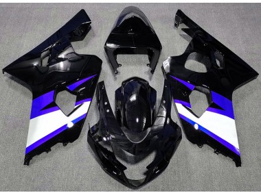 2004-2005 Schwarz Glänzend & Blau Suzuki GSXR 600-750 Motorrad Verkleidung