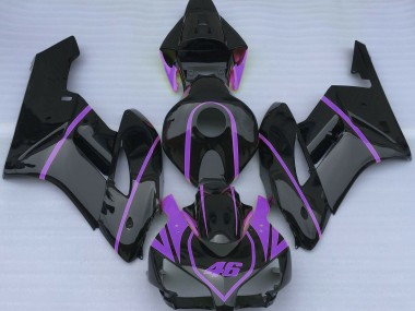 2004-2005 Schwarz Glänzend & Lila Honda CBR1000RR Motorrad Verkleidung